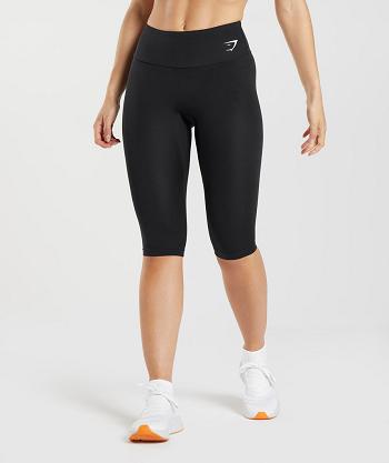 Leggins Gymshark Entrenamiento Cropped Mujer Negras | CO 2942WNB